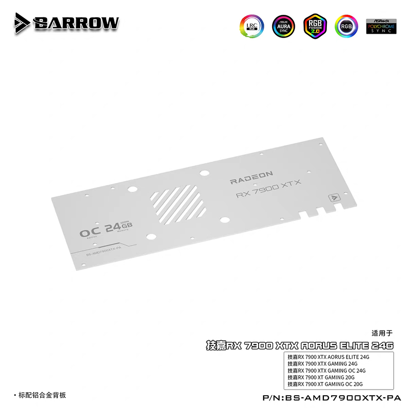 BARROW bloque de agua para Gig - Rx 7900 Xt 20Gb reseña y precio